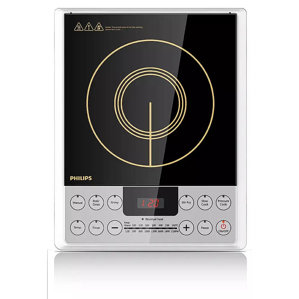 Induction Cooktop Philips 2100 Watts With Auto-Off Function - HD4929/01