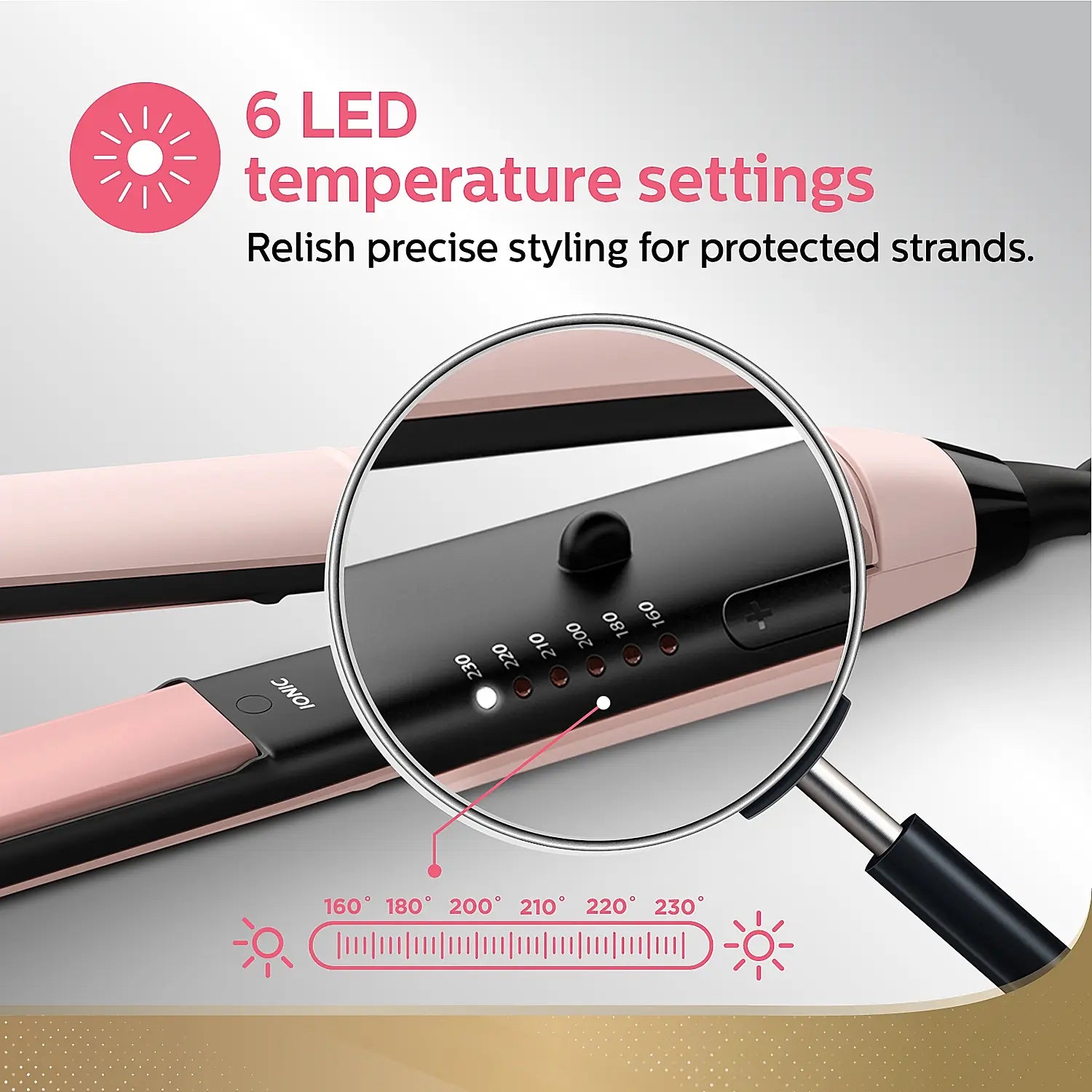 Hair Straightener Philips Kerashine Ceramic Plates with Silkprotect Technology | BHS378/10