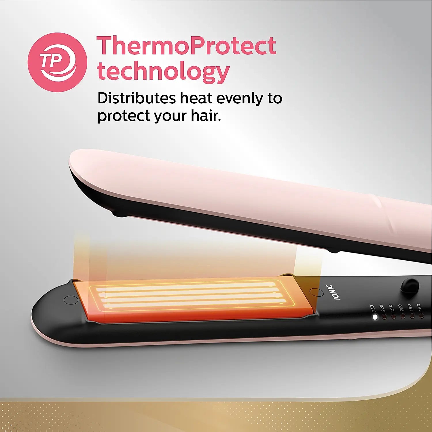 Hair Straightener Philips Kerashine Ceramic Plates with Silkprotect Technology | BHS378/10