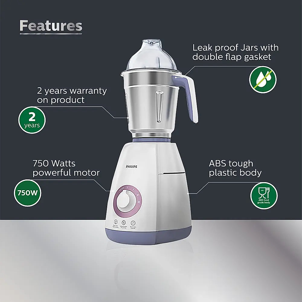 Mixer Grinder Philips 4 Jar 750W HL7701/01