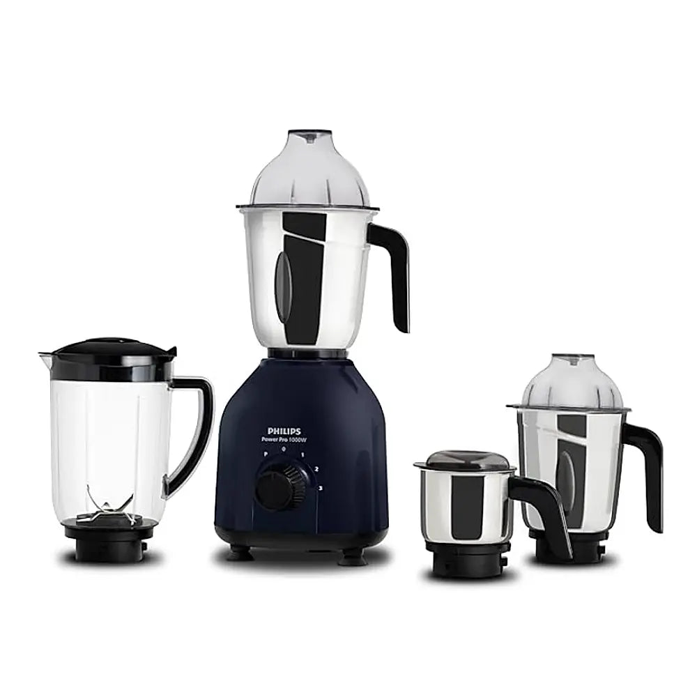 Mixer Grinder Philips 1000 Watt Mixer Grinder with quick cool ventilation for longer motor life and 4 Jars - HL7714/01