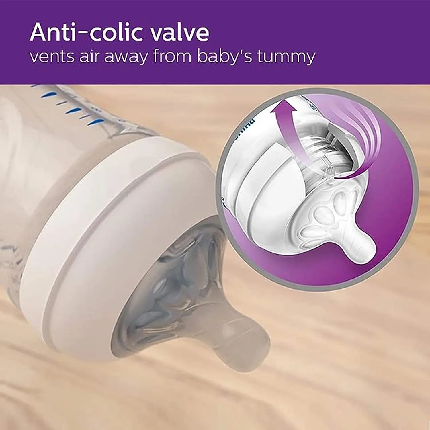 Avent Natural Bottle | Ideal for 1 Month+ | Slow Flow | BPA Free | Pink Color | 260ml | SCF034/10