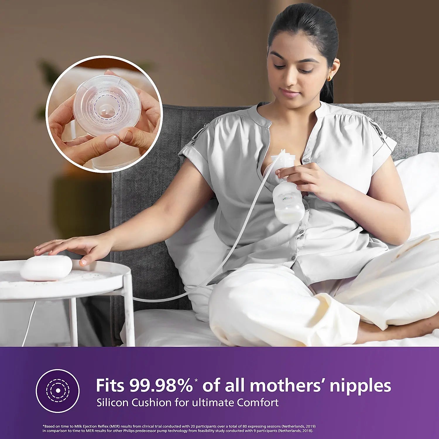 Avent Electric Single Breast Pump | Natural Motion Technology | Adaptable to 99.9% Nipple sizes | SCF395/11